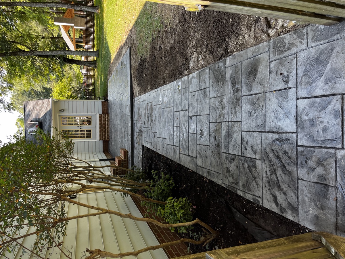 Concrete foundation and formwork