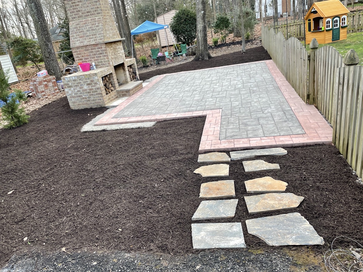 Concrete slab and paving work