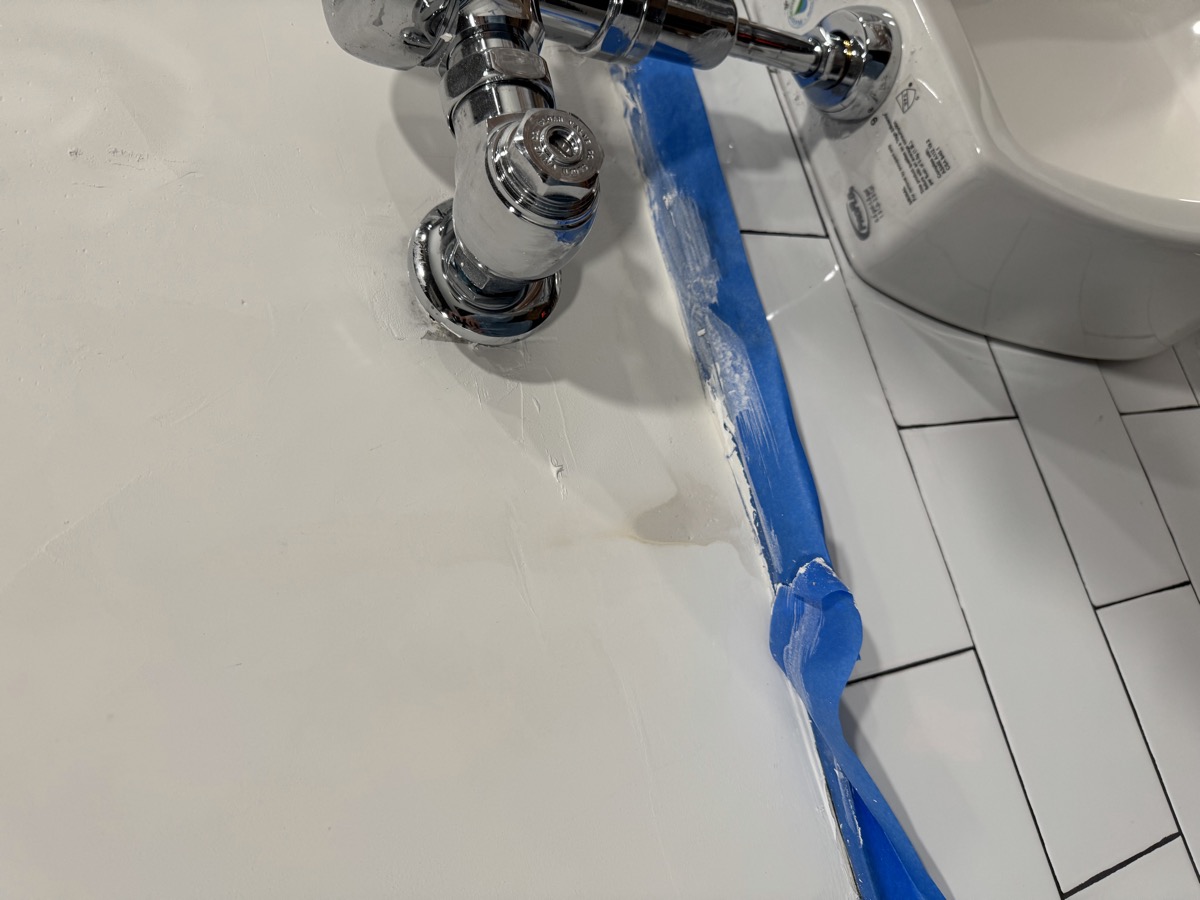 Completed tile and flooring project