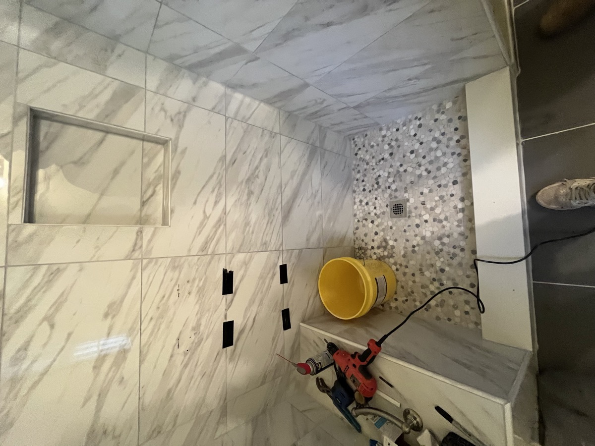 Bathroom tile work